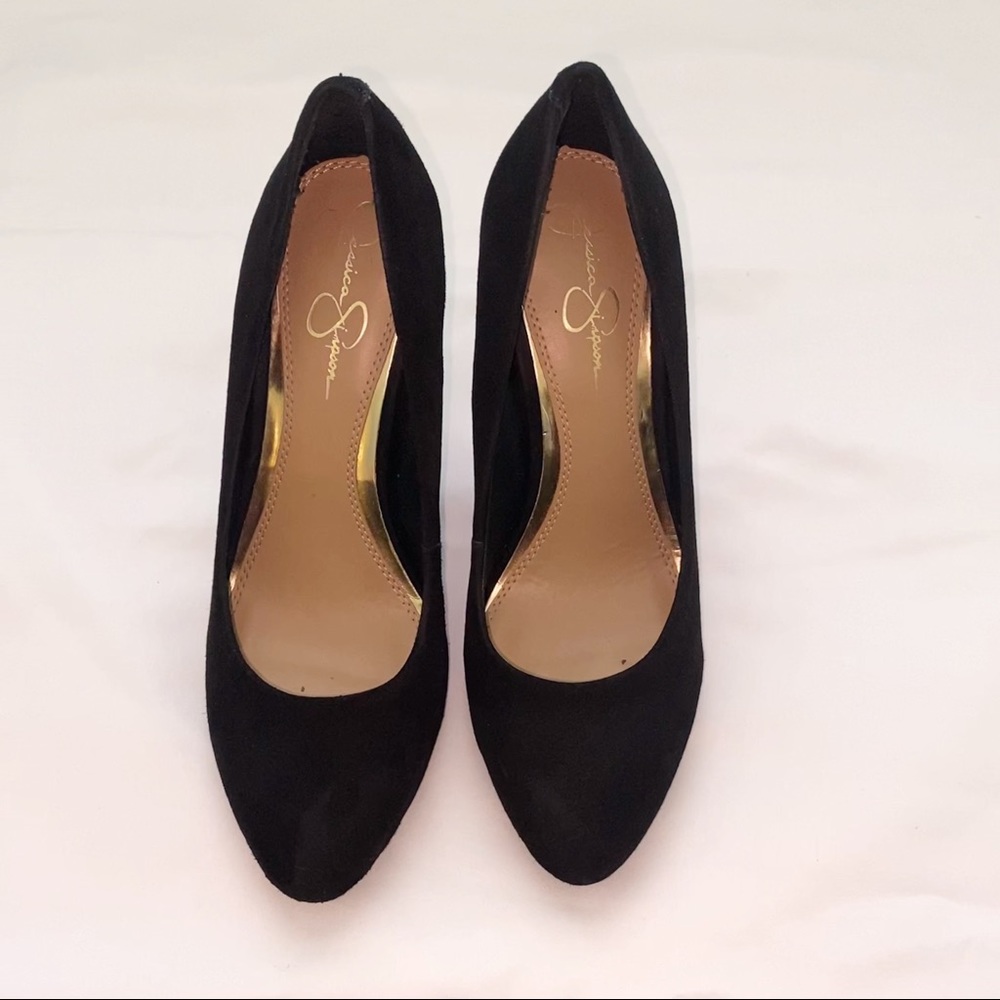 Jessica Simpson Black Suede Heels - Picture 2 of 6